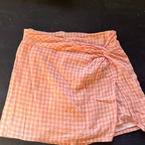 Hollister gingham skirt